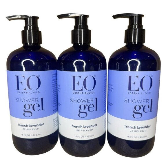 EO Other - Lot Of 3 EO Shower Essential Oils Gel French Lavender Be Relaxed 16 fl oz